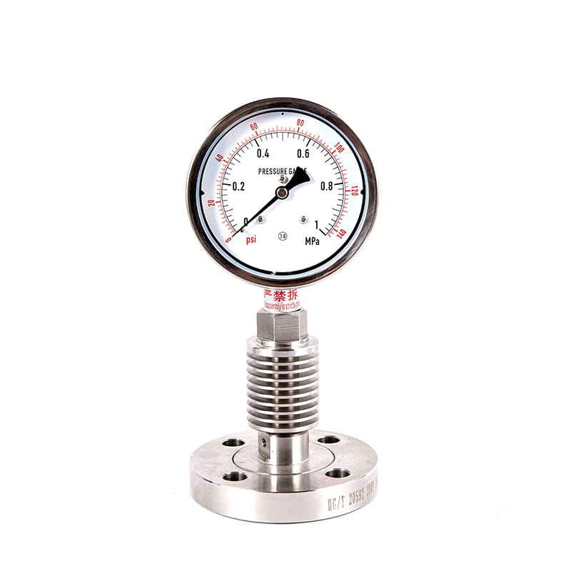 Serye ng Y-m Lahat ng hindi kinakalawang na asero sanitary sterile diaphragm pressure gauges